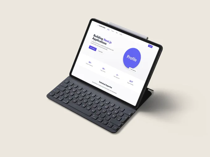 Free ReadyTools template made with Lara, an AI Assistant by ReadyTools. The image showcases a tablet with a template on the screen.