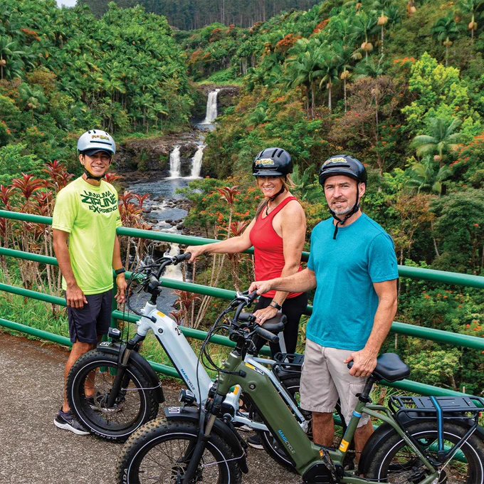 Umauma Falls Experience E-Bike Cultural & Swim Tour