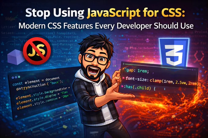 Stop Using JavaScript for CSS: Modern CSS Features Every Developer Should Use
