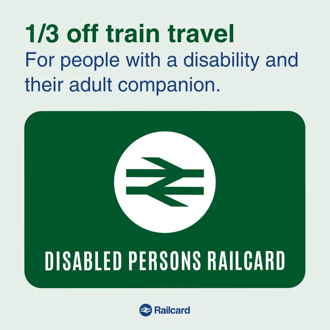 Picture of a Disabled Persons Railcard.