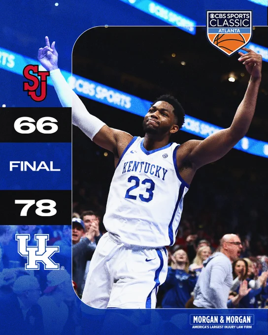 Final: Kentucky 78, St. John's 66