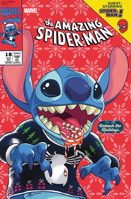 Amazing Spider-Man (2025 series) #18 Benjamin Su Disney's Stitch variant