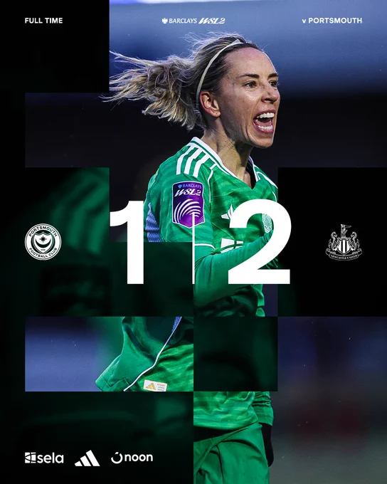 Full-time: Portsmouth 1 Newcastle United 2