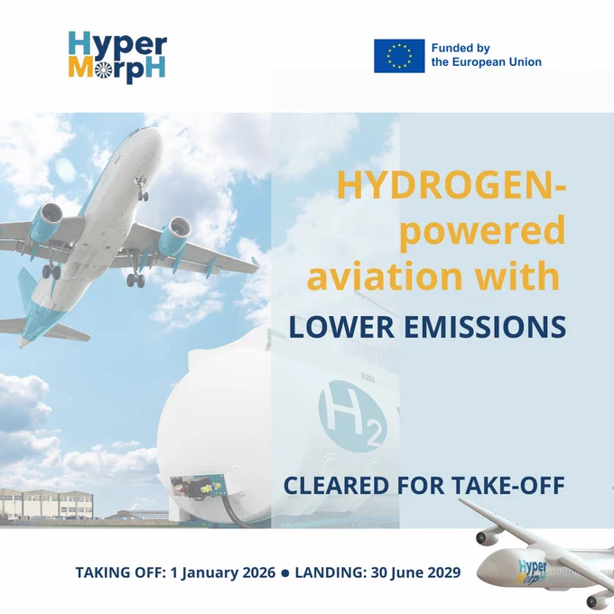 HyperMorph project: Hydrogen-powered aviation with lower emissions