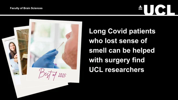 Long Covid patients who lost sense of smell can be helped with surgery find UCL researchers