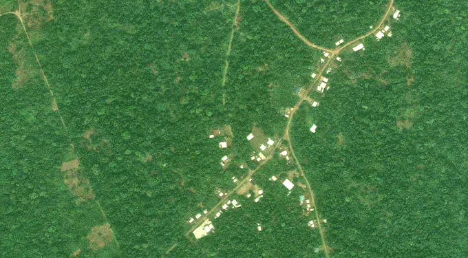 Satellite view Ekohok, Cameroon (from free-map.org)
