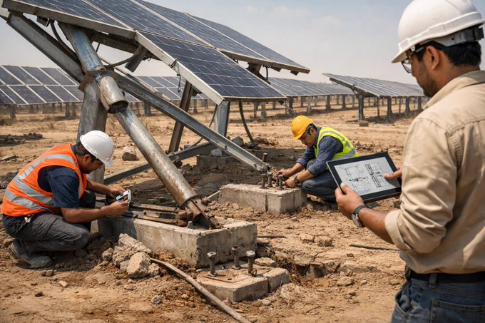 Solar Structure Failures in India: What Recent Site Breakdowns Reveal About Design, Steel Quality & EPC Decisions