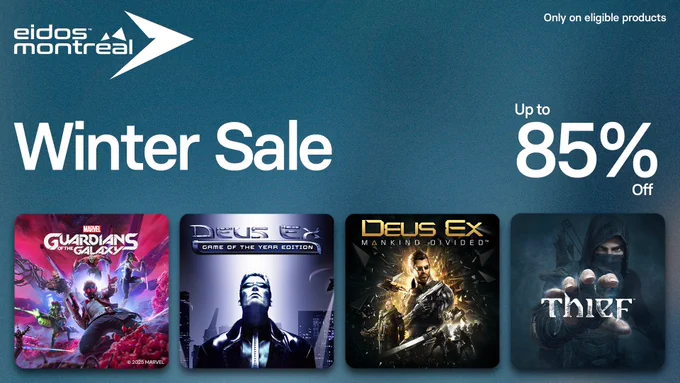 Eidos-Montréal Winter Sale, up to 85% off
