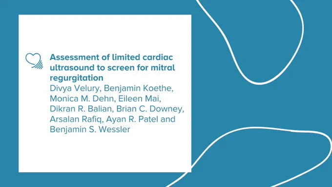 Authors: Divya Velury, Benjamin Koethe, Monica M. Dehn, Eileen Mai, Dikran R. Balian, Brian C. Downey, Arsalan Rafiq, Ayan R. Patel and Benjamin S. Wessler