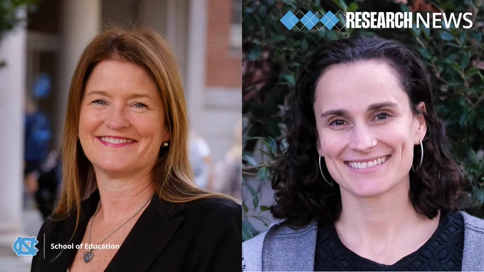 Image of Dorothy L. Espelage (left) and Marisa E. Marraccini (right). 