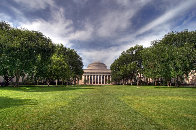 Killian Court at MIT (Massachusetts Institute of Technology)