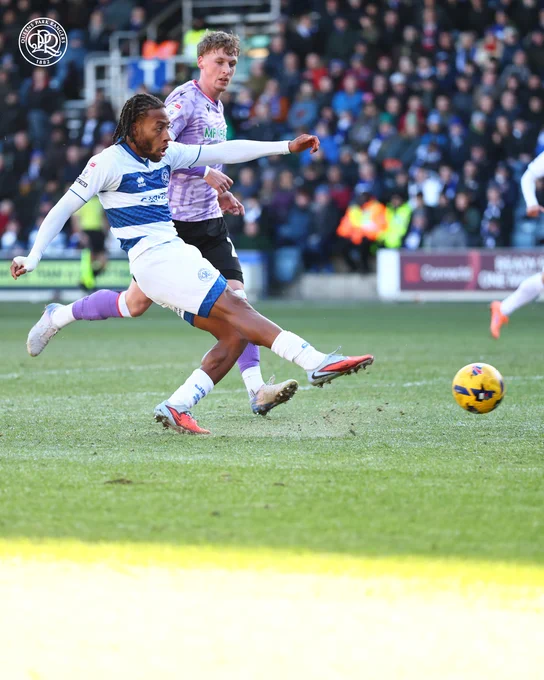 Rumarn Burrell scores his 10th goal of the season.