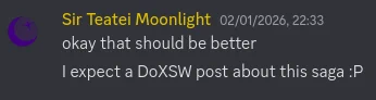A post on the Xeno Series Wiki discord by Sir Teati Moonlight, saying:
"okay that should be better
I expect a DoXSW post about this saga :P"