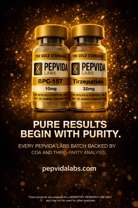 #PeptideResearch #LabGrade #Peptides #ThirdPartyTested
