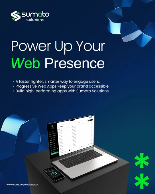 Progressive Web Apps Power Your Web Presence - Progressive Web Apps - Services - Sumato Solutions - SumatoERP