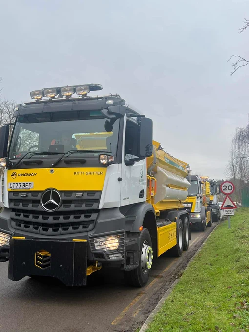 Line up of our gritters