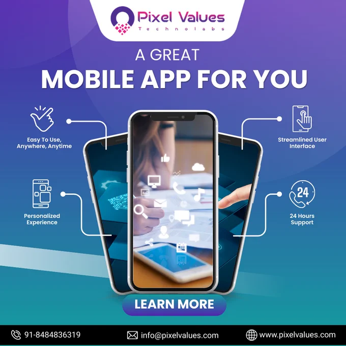 Turn your ideas into powerful digital experiences with Pixel Values Technolabs. We build high-performance, scalable, and user-friendly mobile applications across iOS, Android, Flutter, React Native, Xamarin, Ionic, and IoT platforms—designed to grow your business and engage users effortlessly.

From concept to deployment, we create apps that deliver results. Let’s build something amazing together! 🚀

#PixelValuesTechnolabs #MobileAppDevelopment #AppDevelopmentCompany #iOSAppDevelopment
#AndroidAppDevelopment #FlutterDevelopment
#ReactNativeDevelopment #CrossPlatformApps
#DigitalTransformation #CustomMobileApps