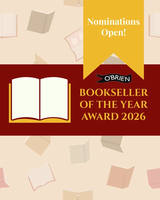 Book in red and beige background with yellow lettering