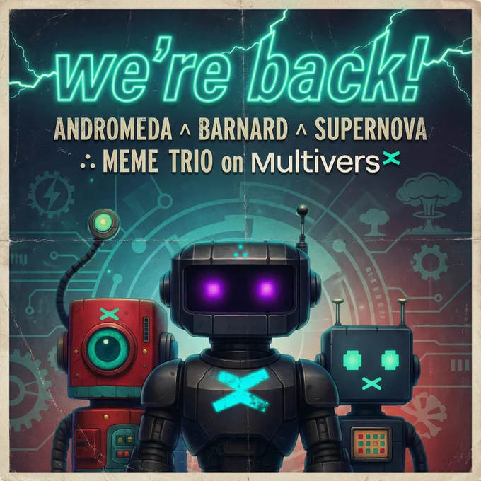 Offline phase complete.

Time was allocated to family, life maintenance,  
and unintentionally unlocking new abilities.

Mission unchanged:  
Build a **non-traditional MEME Trio** on #MultiversX  
and see what survives.

The market evolved while we were gone.
Narratives rebranded themselves.

We are now observing, recalibrating,
and acting like this was expected.

More updates soon.
Have a structurally sound evening.

⌁ SBACoreX systems aligned.