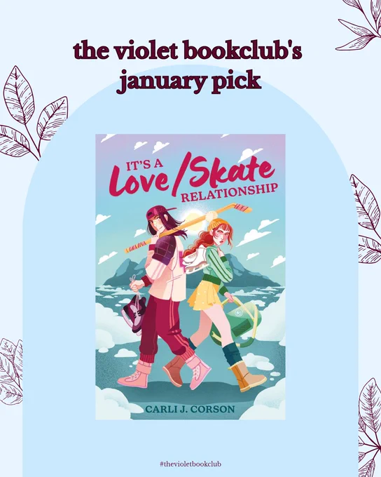 the violet bookclub's january pick, it's a love/skate relationship by carli j. corson 