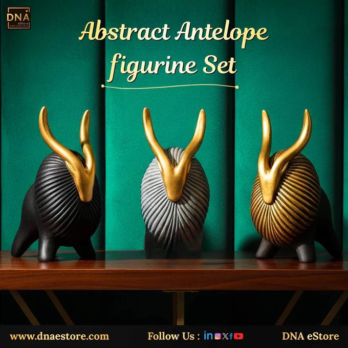 Abstract Antelope Figurine Set - https://dnaestore.com/products/abstract-antelope-figurine-set 🦌✨

A modern artistic décor piece that symbolizes grace, strength, and contemporary elegance.

Exclusively available at www.dnaestore.com — your trusted global B2B & B2C .

#ecommerce #dnaestore #onlineshopping