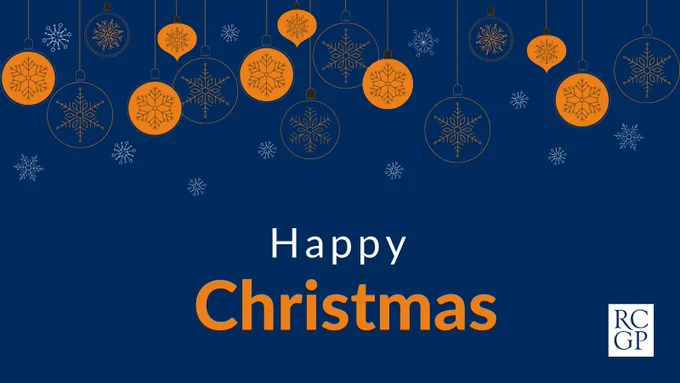 A graphic with the text Happy Christmas