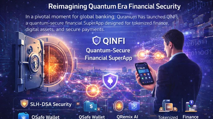 Quranium Reveals QINFI: Reimagining Quantum Era Financial Security

Quranium formally announced the release of QINFI, a quantum-secure financial SuperApp, in a momentous step for the future of international banking. The company, which has its headquarters in Switzerland, launched this platform to integrate tokenized finance, digital assets, and payments onto a single, cryptographically secure platform. The launch coincides with a crucial moment when the world’s financial rails are moving more than $290 trillion a year, yet they still rely on antiquated technologies that don’t have the security needed for the impending quantum era.