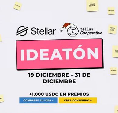 La *Ideatón* Powered by *Stellar*, es una convocatoria *abierta y online para builders y creadores de contenido* que quieran construir productos funcionales o crear contenido educativo sobre el ecosistema Stellar.

El objetivo es cerrar el año impulsando:
✅ Casos de uso reales construidos sobre Stellar
✅ Proyectos funcionales y bien documentados
✅ Contenido educativo claro y accesible para nuevos usuarios

Es global y reparte USD 1.000 en premios, pagados en USDC sobre Stellar 🪐✨

*La ideatón cuenta con dos tracks:*
​🚀 Track 1: Producto / Soluciones en Stellar
​🎨 Track 2: Contenido Educacional sobre Stellar

Si quieres construir o enseñar sobre Stellar, esta ideatón es una oportunidad para cerrar el año creando, aprender junto a la comunidad y comenzar el próximo año con proyectos reales.
