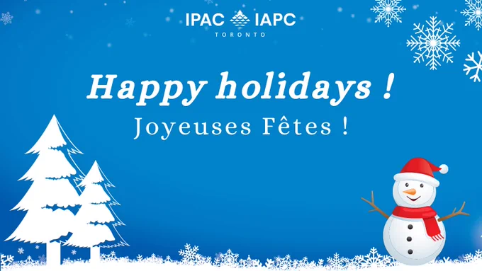 Greetings showing pine trees and snowman