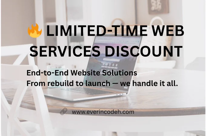 Make it short for Twitter: 🚀 🎄  Limited-Time Christmas Offer: Web Services on Discount 🎄 🚀

Is your website due for an upgrade or launch? We’re offering special discounts on complete end-to-end web development services to help businesses strengthen their online presence.

Our Services Include:
✔ Website rebuild & redesign
✔ Domain transfer & DNS setup
✔ Hosting setup & optimization
✔ SSL integration & security configuration
✔ Content updates & new page creation
✔ Landing page design & development
✔ Performance, SEO & mobile optimization
✔ Ongoing website maintenance & improvements

Whether you’re refreshing an existing site or building something new, we handle everything from strategy to launch—securely, efficiently, and with zero downtime.

📩 Limited slots available
Contact us to claim your discount and get your website working smarter for your business.