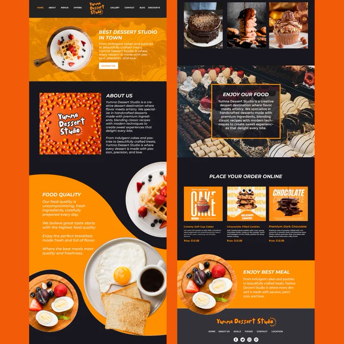 Where design meets dessert perfection 🍮💫

We designed a clean & elegant Website & UI/UX for Yumna Dessert Studio that reflects the art of their creations - refined, smooth, unforgettable.

💌 DM us to elevate your brand with premium UI/UX.