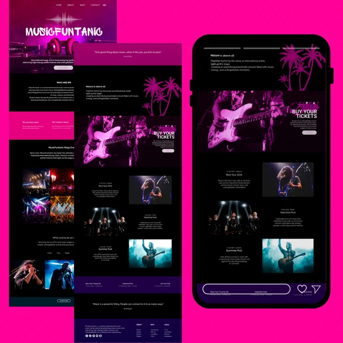Global Vibes, Digital Stage, Powerful Design.

Our Website & UI/UX Design for Musicfuntanic brings global concerts to life online with bold visuals, smooth flow, & event ready energy.

DM us to elevate your brand with premium UI/UX.