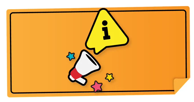 illustration of a megaphone and alert icon