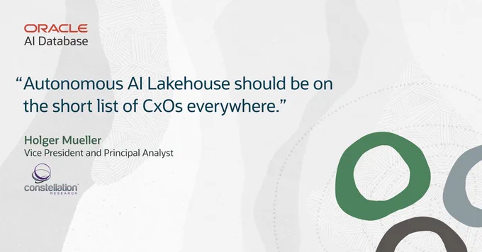 Oracle Autonomous AI Lakehouse Embraces Apache Iceberg to Deliver Open, Multicloud Data Access