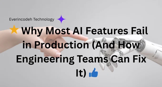 Over the past year, companies rushed to ship “AI-powered” features—chatbots, assistants, RAG, agents. On paper, they look impressive. In production, many quietly fail.

The problem is rarely the model.
It’s engineering.

AI breaks down at the intersection of application code and infrastructure. A real AI feature isn’t just a prompt calling an LLM—it’s APIs, reliable retrieval, guardrails, monitoring, and backend systems working together.

This is why AI struggles when Python prototypes are bolted onto live SaaS or MERN apps. Latency, auth, permissions, and failure handling suddenly matter.

RAG fails when retrieval quality is ignored. Agents fail without constraints. Users don’t care which model you use—they care that it’s fast, relevant, and reliable.

AI products don’t fail because models aren’t good enough.
They fail because systems aren’t engineered for reality.

At Everincodeh, this is where real AI work happens.