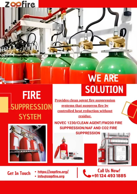 #ZAPFIRE #FireSuppressionSystem #FireSafety #FireProtection #LifeSafety #CleanAgentSystem #SafetyFirst #FireEngineering #IndiaFireSafety