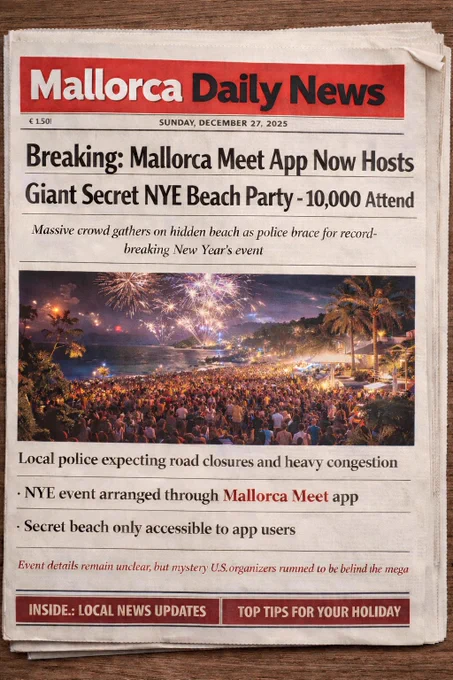 Mallorca new years Eve party Majorca Palma 