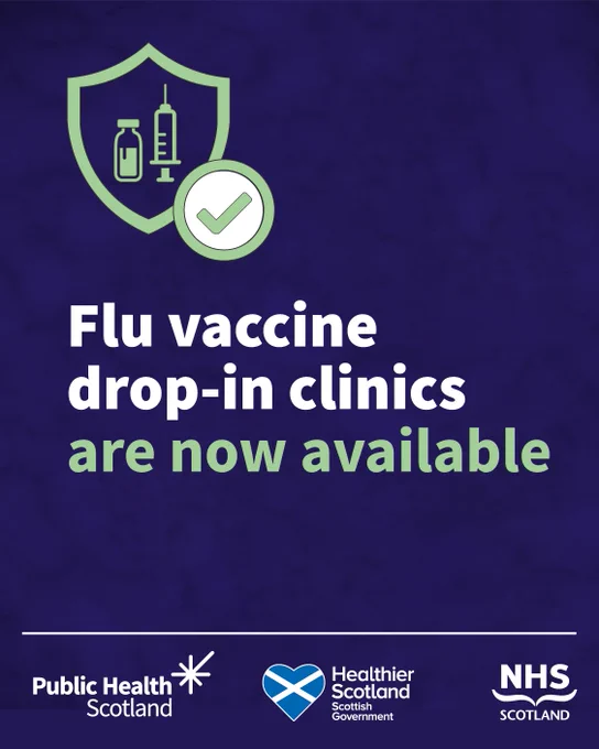 Flu vaccine drop-in clinics are now available