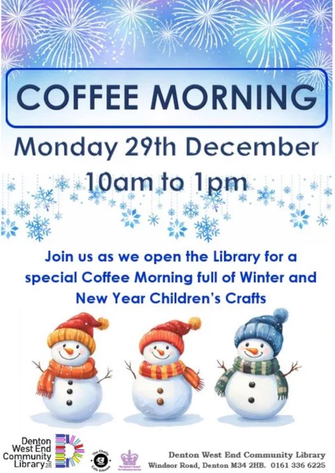 Coffee Morning poster.