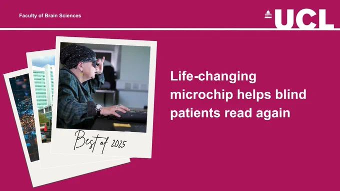 Life-changing microchip helps blind patients read again