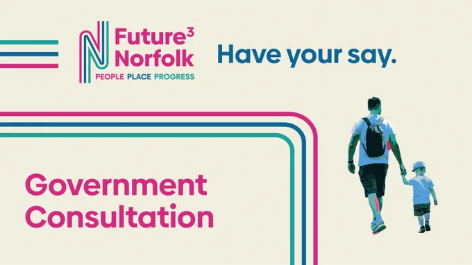 Graphic saying have your say. Government consultation