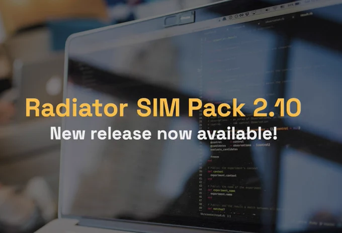 Radiator SIM Pack 2.10 
New release now available!
