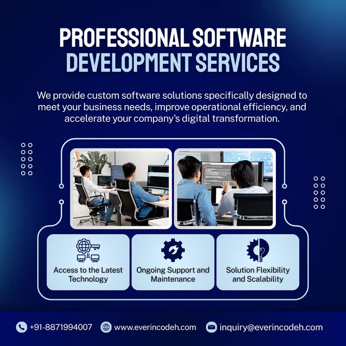 🚀 How Everincodeh Technology Helps Businesses Build, Scale & Innovate

At Everincodeh Technology, we partner with startups and enterprises to deliver reliable technology, flexible talent, and intelligent solutions — all designed to move your business forward.

🔹 Professional Software Development Services
Custom-built software solutions that improve efficiency, scale with your growth, and support long-term digital transformation.

🔹 Professional Staff Augmentation Services
On-demand, contract-based technical talent under our payroll — giving you flexibility, speed, and zero hiring overhead.

🔹 Professional AI Solutions & Services
AI-driven automation and intelligent systems that enhance decision-making and unlock new business value.

Whether you need a product built, a team extended, or AI integrated into your workflows, Everincodeh delivers with clarity, quality, and accountability.

📩 Let’s talk about how we can support your next initiative.

#Everincodeh #SoftwareDevelopment 