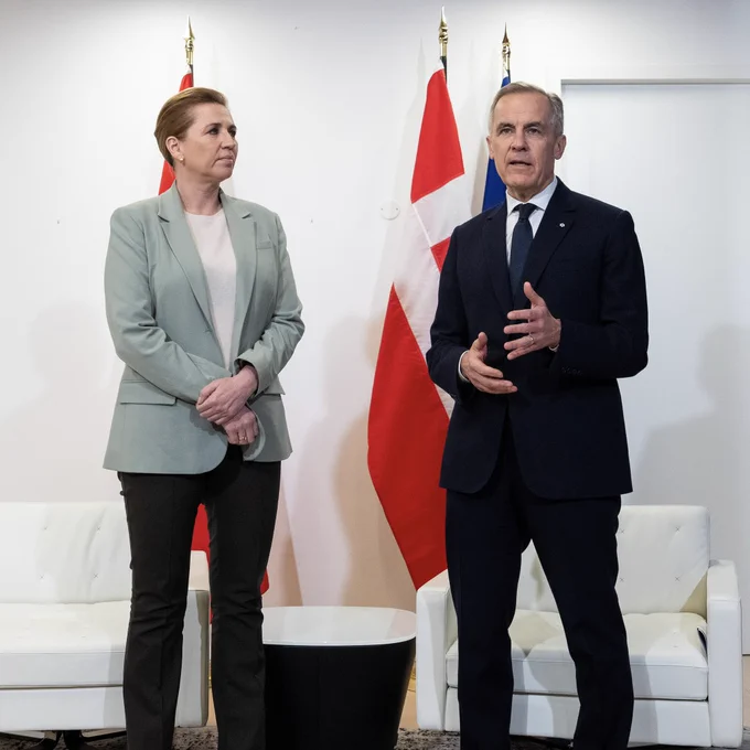 Prime Minister Carney meets with Danish Prime Minister Frederiksen in Paris, France.