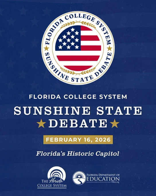Florida College System Sunshine State Debate - February 16, 2026 - Florida's Historic Capitol