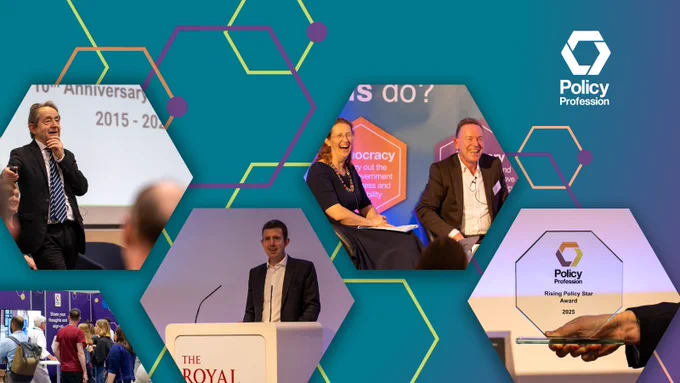 Collection of milestone moments across 2025 for the Policy Profession including Anthony Seldon, Gareth Davies, Susan Acland-Hood
