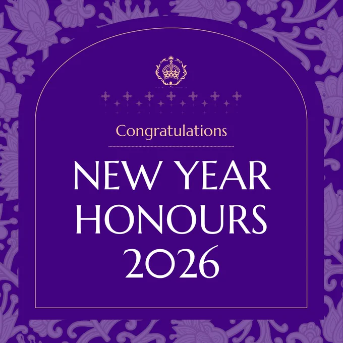 New Year Honours 2026 - Congratulations