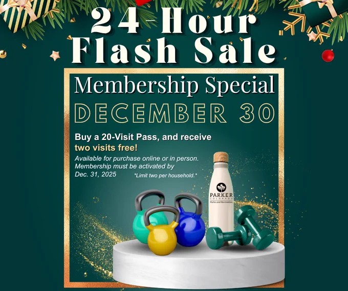 A festive green background promoting a 24-hour membership flash sale. 