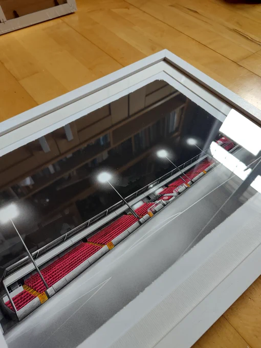 Framed illustration of Richmond Park, home of St. Patrick's Athletic 