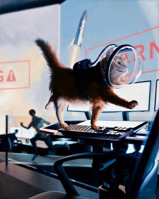 Mission Ctrl - oil on canvas